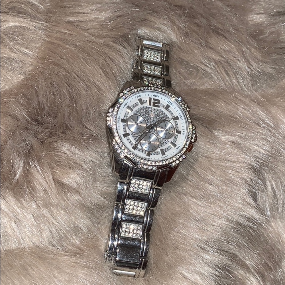 Guess Rhinestone Silver Watch - Picture 2 of 4